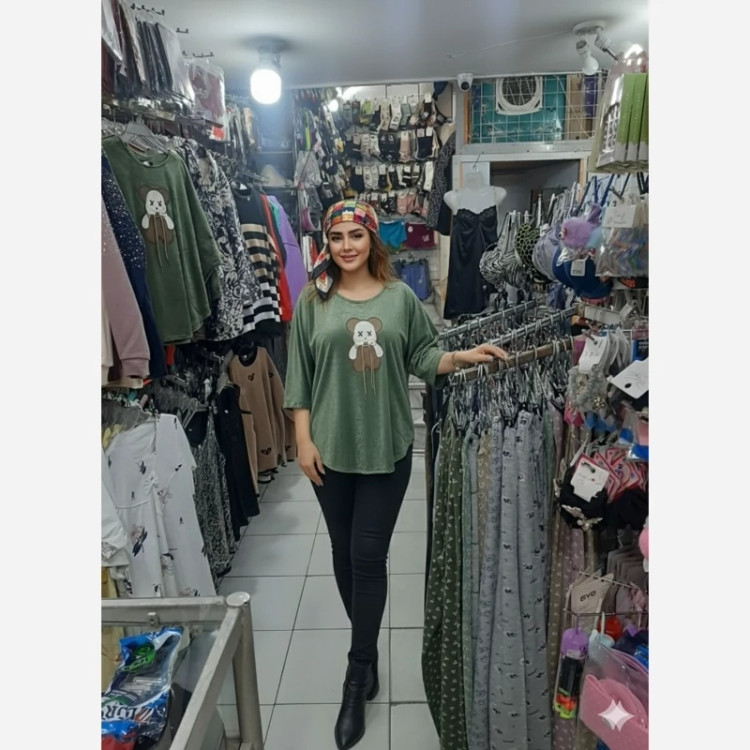 بلوز لش مخمل دخترانه و زنانه فری سایز