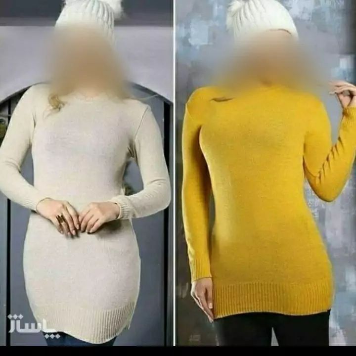 گپ و بافت آستین بلند تن خور اندامی زیبا فری سایز در رنگ های صورتی کالباسی طوسی