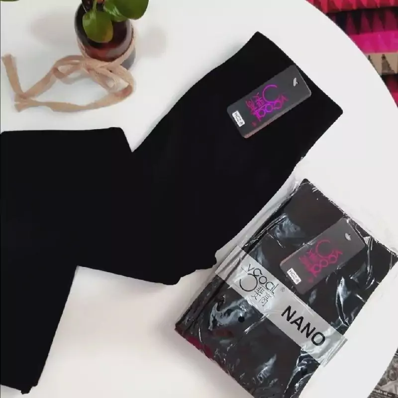 شلوار داخل خز  رنگ مشکی فری سایز