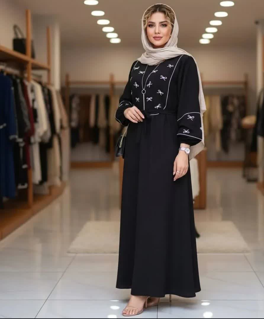 عبا گلدوزی پاپیون